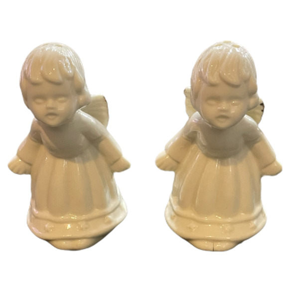 Vintage Kissing Angels Salt & Pepper Holiday Shakers - Picture 4 of 6